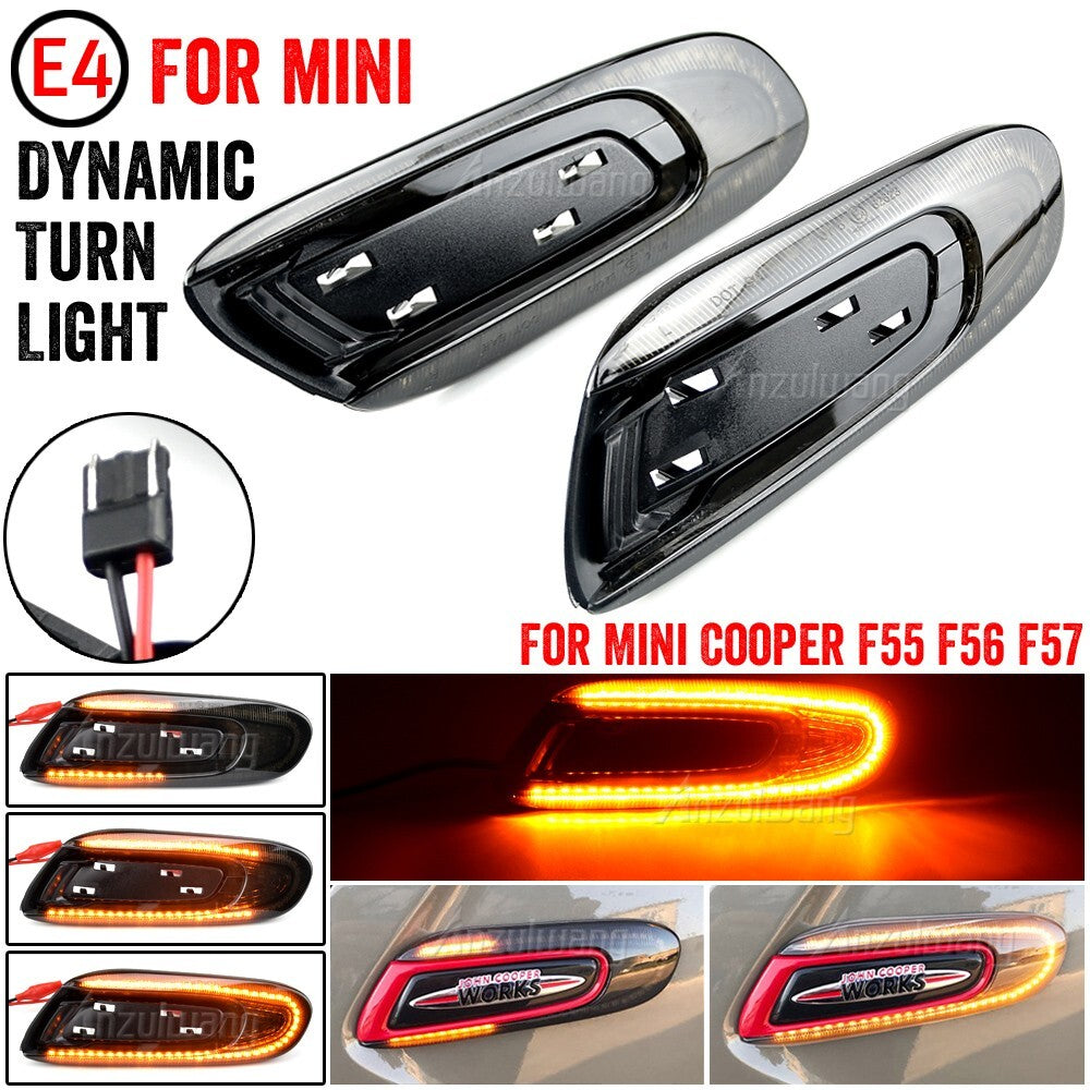 Dynamic Side Marker Turn Light for MINI F55 F56 14- F57 16
