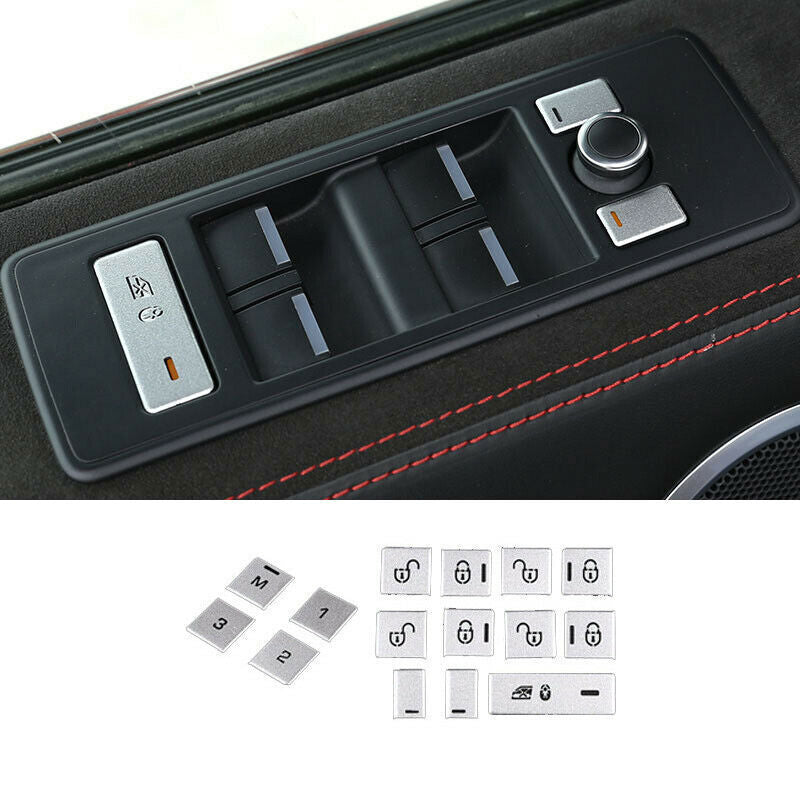 for Range Rover L405 2013-2017 Car Window Lift Switch Button Sequin Trim Sticker