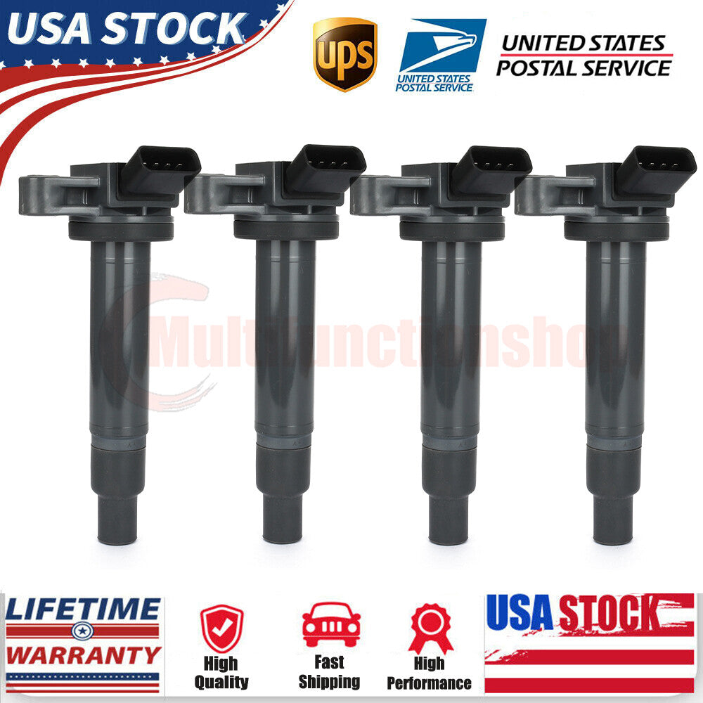 4 Pack Ignition Coils for Lexus for Toyota 4Runner Tundra 2001-2009 4.7L 90919-02230