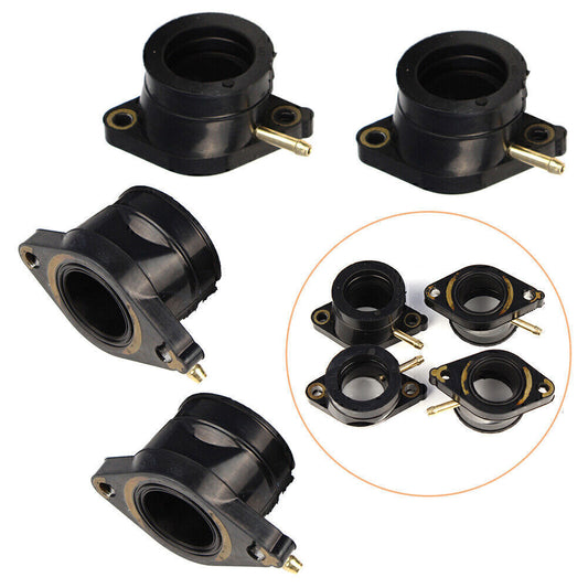 Carb Carburetor Intake Flange Boot Set Fit for Yamaha XJ550 XJ550H/J/K Maxim XJ550R