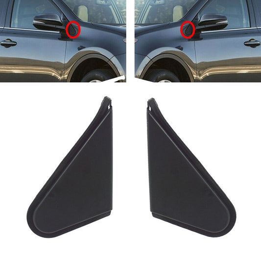 Pair Side Door Wing Mirror Corner Triangle Cover Trim for TOYOTA For RAV4 13-18
