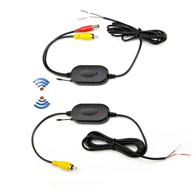Car Rear View Reverse LED Camera 2.4G RCA Video Wireless Transmitter Receiver