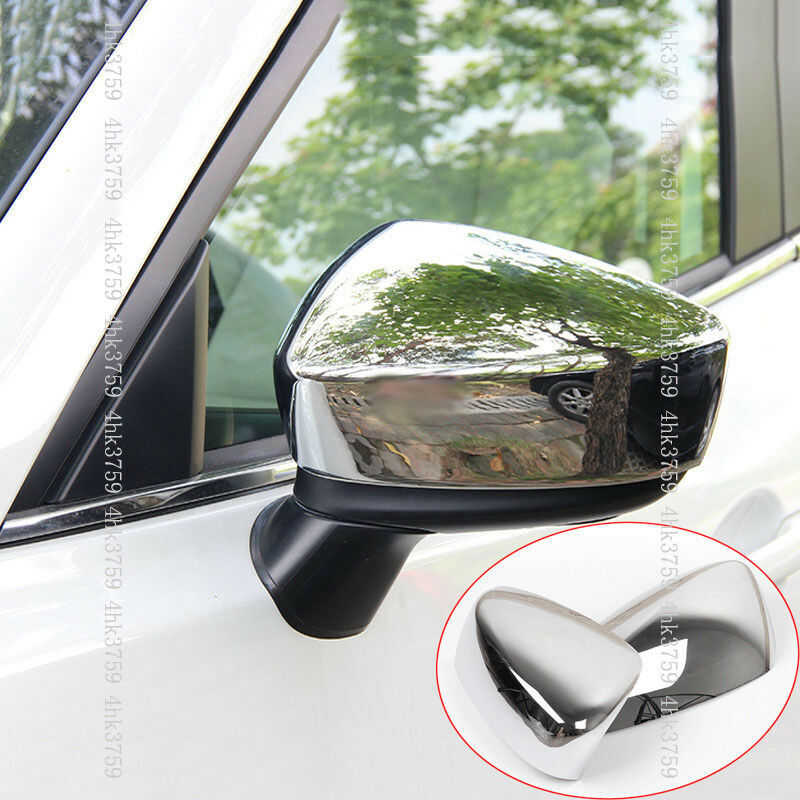 for Mazda 3 M3 Axela 2014-2016 Chrome Rearview Side Door Mirror Covers Trims New