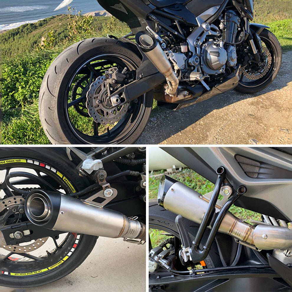Universal 38-51mm Motorcycle ATV Slip On Exhaust Muffler Silencer Pipe Short
