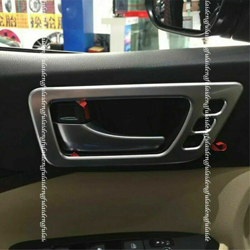 4Silver Inner Door Handle Bowl Frame Cover Trim for Toyota Highlander 2014-2019