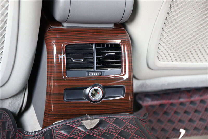 for Audi A6 2008-2011 Peach Wood Grain Inner Rear Air Outlet Vent Cover Decor 1P