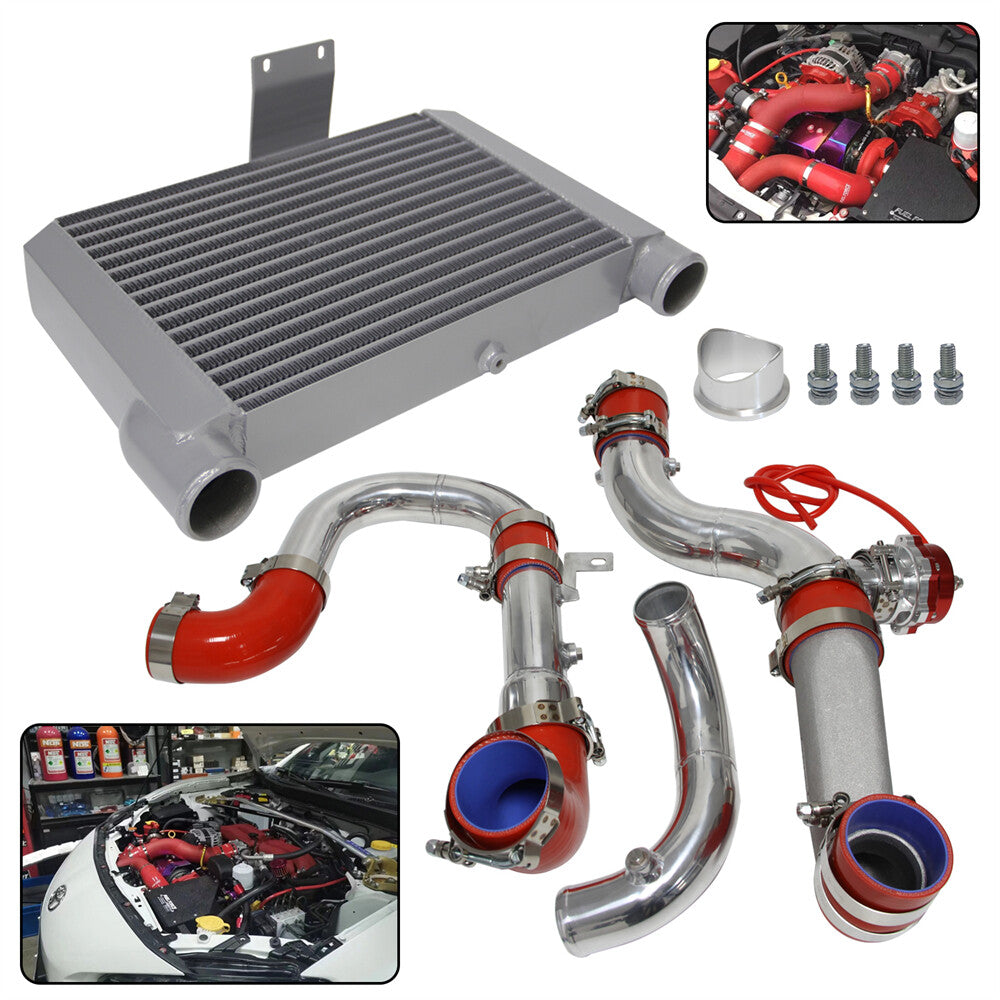 Front Mount Intercooler Kit for Toyota 86 for Subaru BRZ for Scion -S Red +50MM BOV