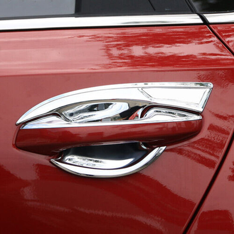 Chrome Car Exterior Door Handle Bowl molding Cover Trim for Kia Forte 2019-2021