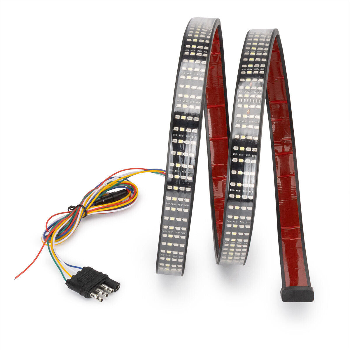1x 60inch 4 Rows LED Strip Tailgate Light Bar Reverse Brake Tail Signal Lamp