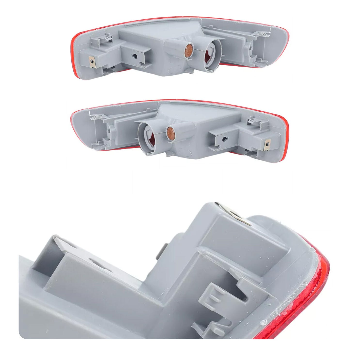 2pcs Rear Bumper Reflector Light Tail Fog Lamp,For Mitsubish Outlander 2007-2012