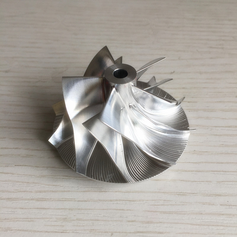 GT15-25 41.60/56.03 mm 5+5 Blade Performance Turbine Billet Compressor Wheel