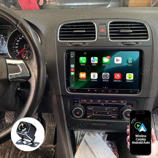 for Volkswagen for Golf MK6 2008-2013 Carplay Car Stereo Radio GPS Navi Screen WIFI
