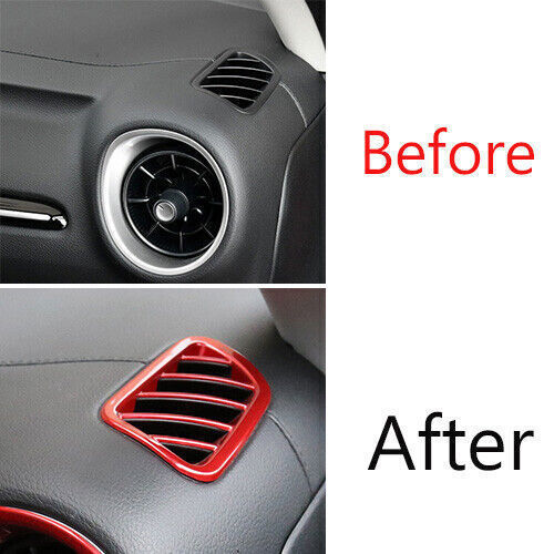 Instrument LR Air Outlet Vent Cover Trim for Kia K3 Forte 2019-2022 Bright Red