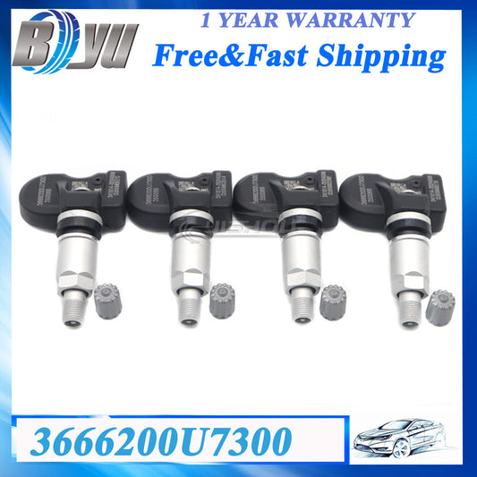 New 4PCS 3666200U7300 TPMS Tire Pressure Sensor for JAC IC5 X8 Airo Sehol for Geely