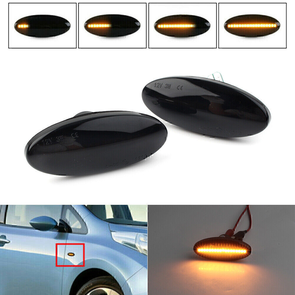 LED Turn Signal Light Dynamic Side Marker for Nissan qashqai juke x-trail T31