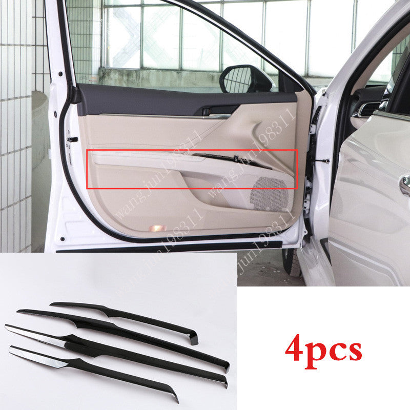 4P for Toyota for Camry 2018-2023 Black Interior Door Decoration Strips Cover Trim
