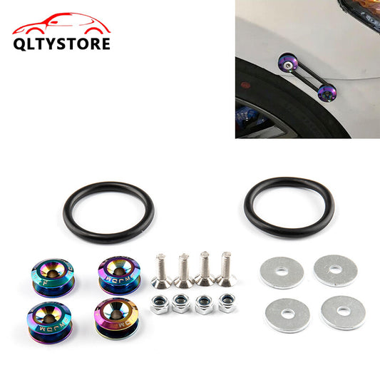 JDM Quick Release Fasteners Bumper Trunk Fender Hatch Lids Aluminum Multi-Color