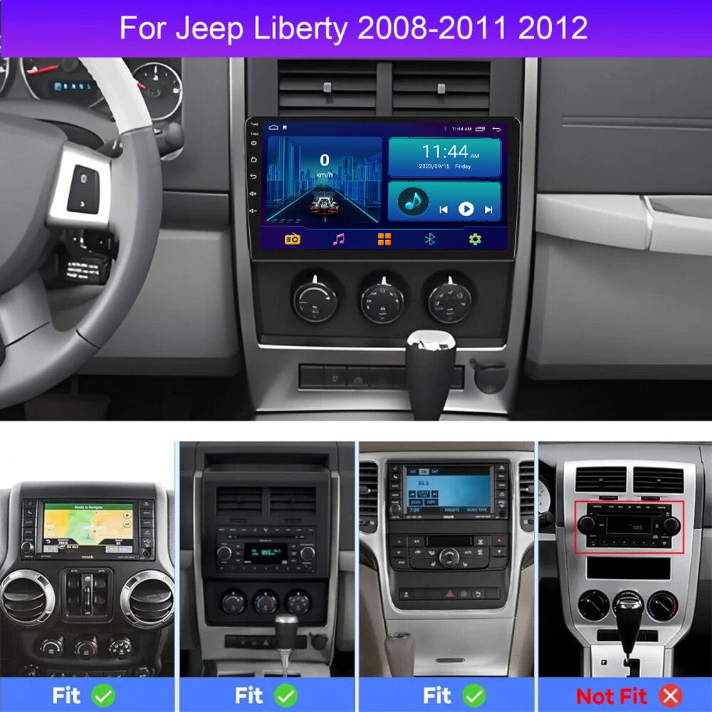 for Jeep Liberty 2008-2012 Android Auto Carplay Car Radio Stereo Screen GPS Navi