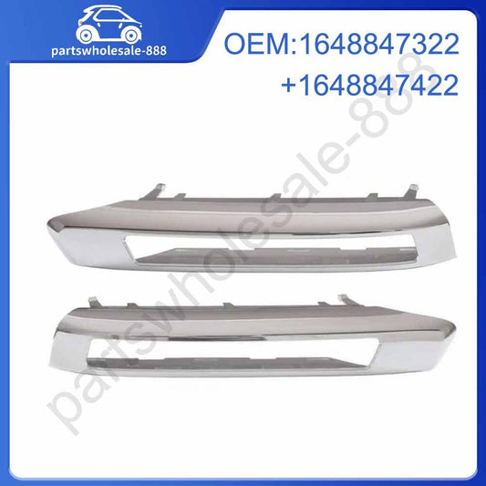 Front Left+Right Bumper Grille Fog Light Lamp Cover for Benz GL350 GL450 X164