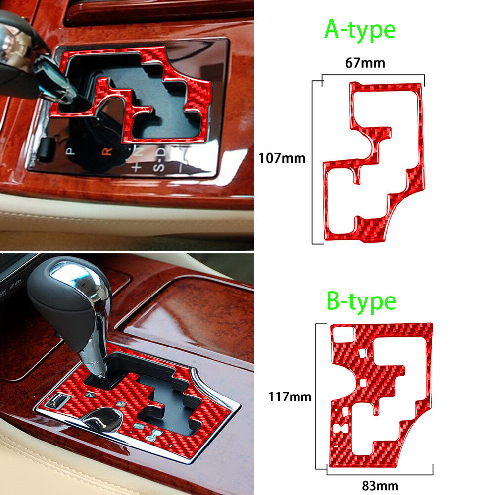 Soft Carbon Fiber Interior Console Gear Shift Panel Cover For Luxus GS 2006-2011