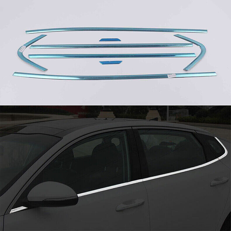 for Kia Optima 16-20 Chrome Steel Window bottom Strip Sill Molding Cover Trim 8x