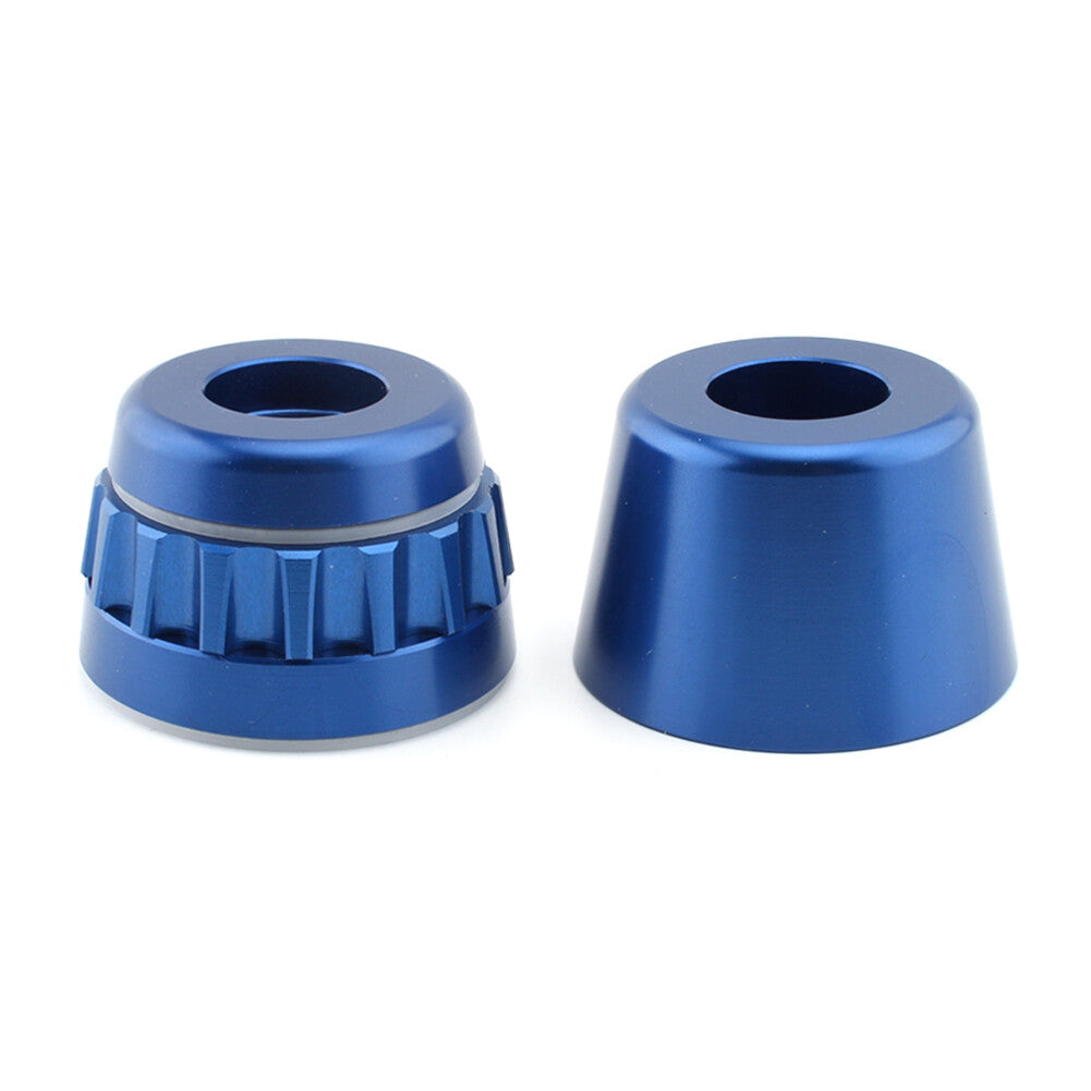 Throttle Lock Cruise Control Clamp End Bar Fit for BMW F650CS K1200 K1600 Blue Motor