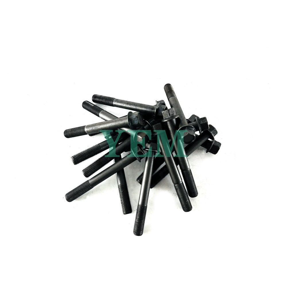 1 Set Engine Head Bolt 18pc For Yanmar 4TNV106 Engine 4TNV106 Cylinder Head Bolt