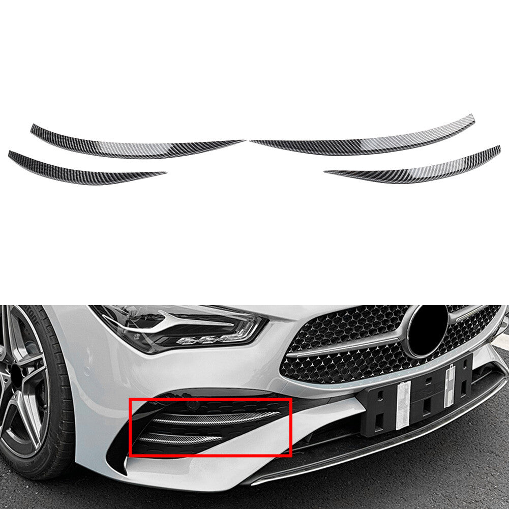 Fog Light Grille Strips Trim for Mercedes-Benz CLA Class C118 X118 2023-24 23 24