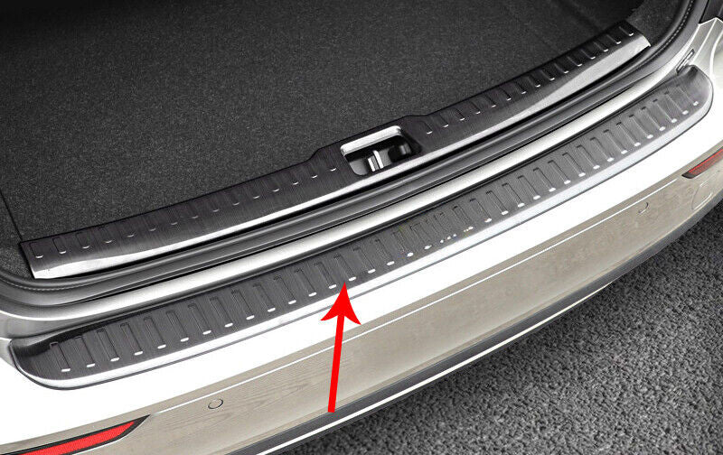 for Volvo S60 2020-2021 Black Titanium Outer Rear Bumper Protector Sill Cover