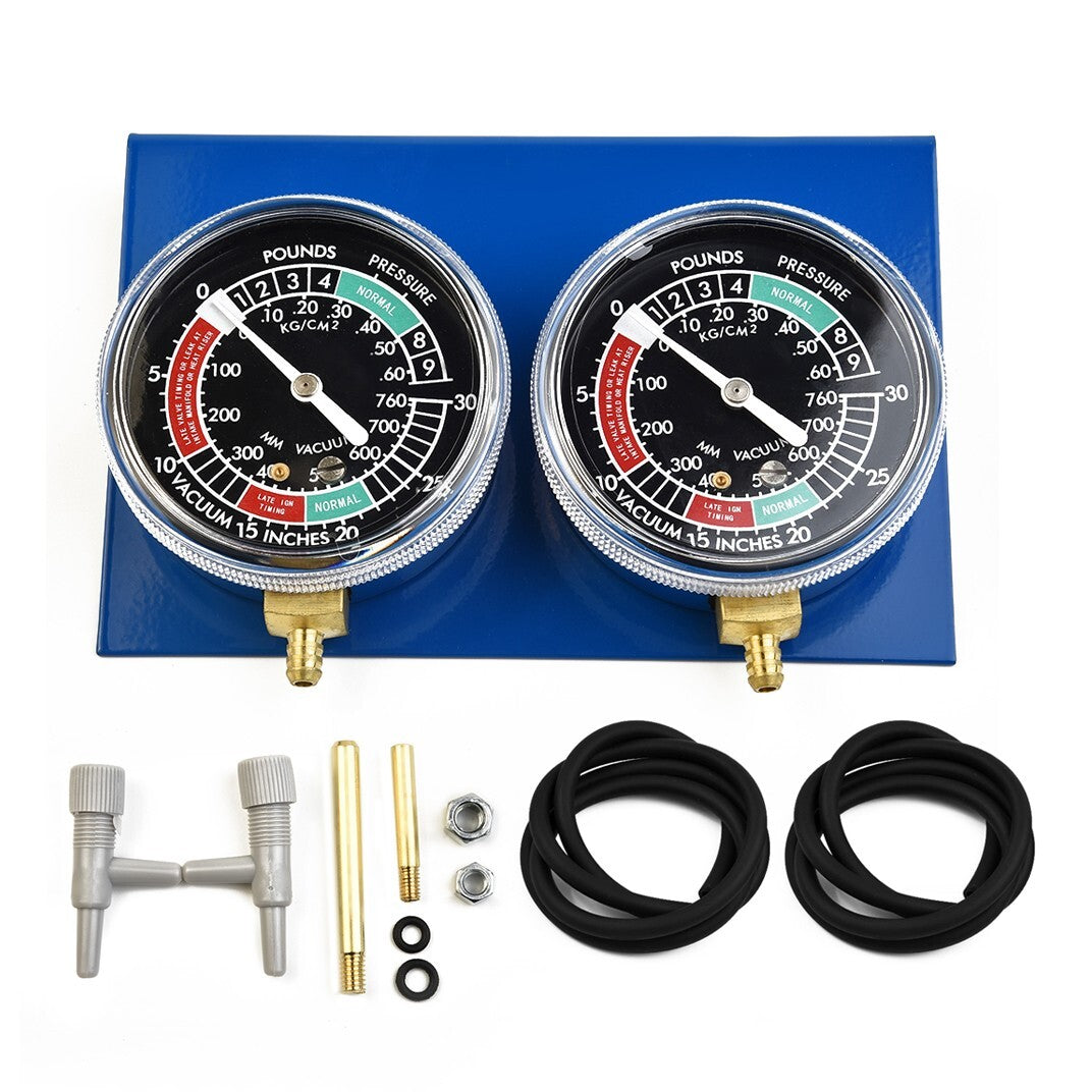 Motorcycle Carburetor Vacuum Gauge Balancer Synchronizer Tool W/Hose Kit