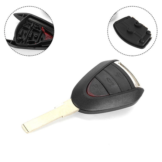 3Button Remote Keys Fob Case Shell Blade,For- for Porsche Cayman,911,997,987