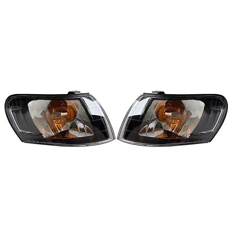 Pair Black Front Corner Lamp Lens For 1993-1997 for Toyota for Corolla AE100 E100 AE101