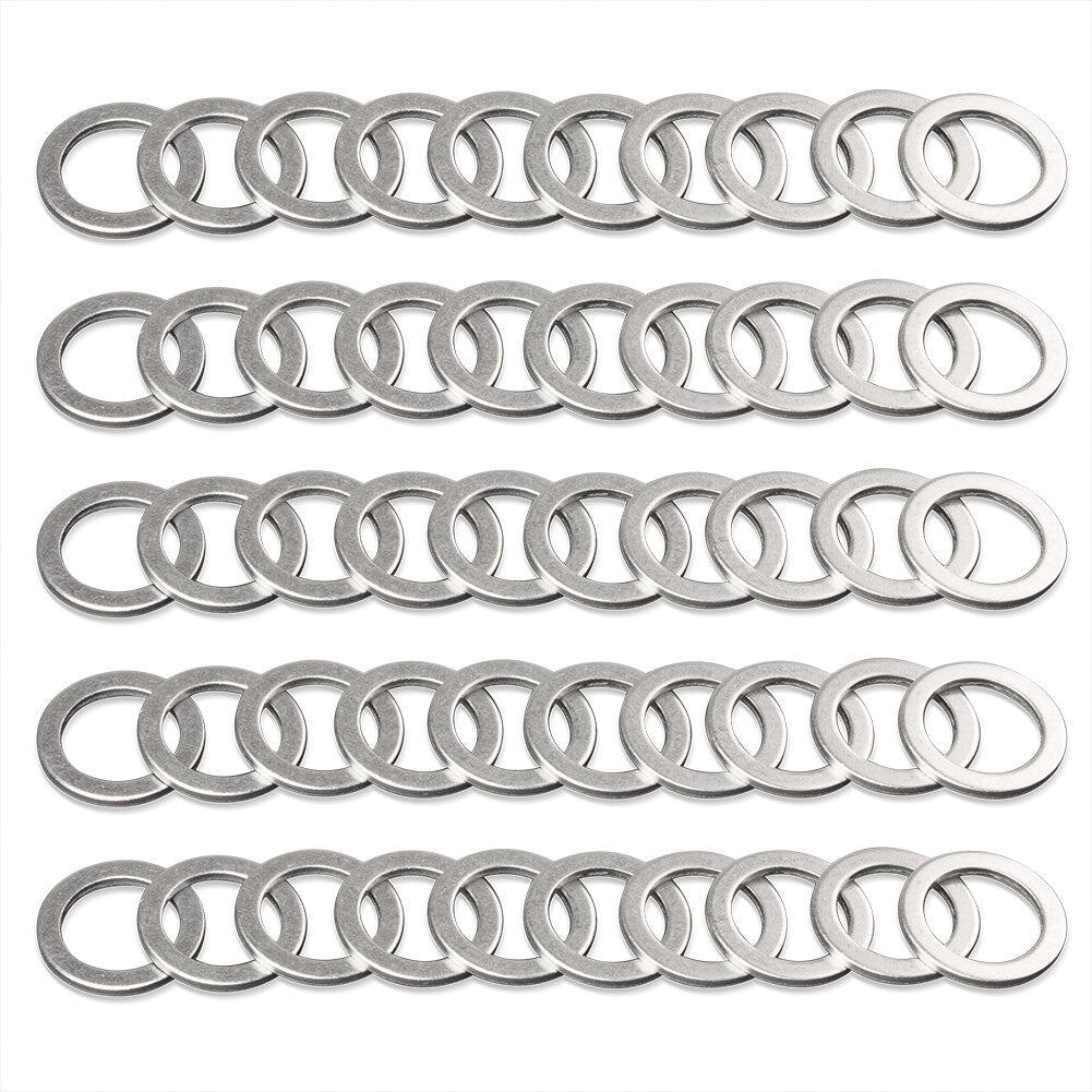 500Pcs M14 Aluminum 9956-41-400 Oil Drain Plug Crush Washers Gaskets for MAZDA