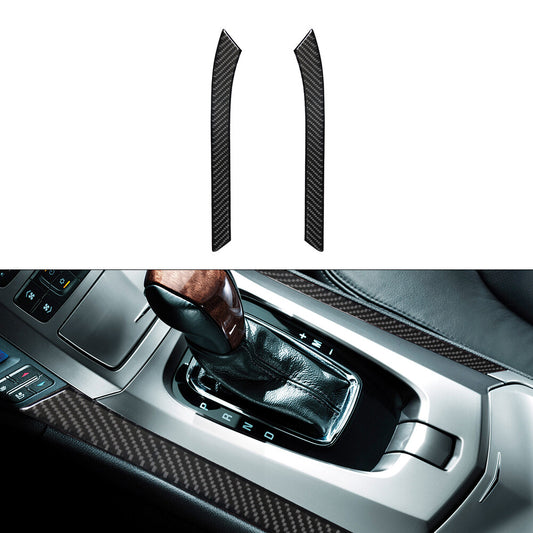 2X Gear Shift Trim Strip Cover Panel Carbon Fiber for CADILLAC CTS SPORT 2008-UP