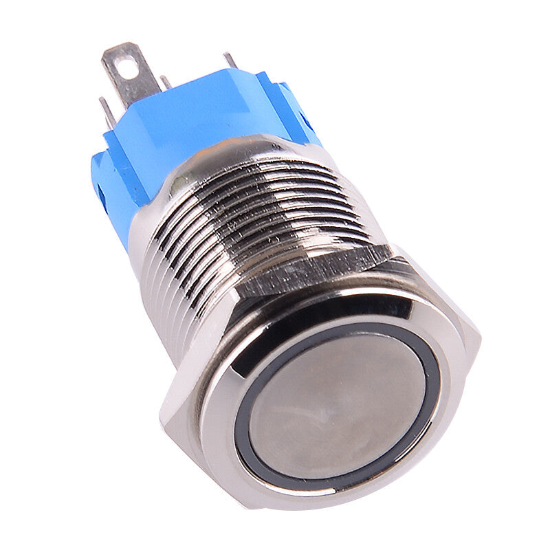 16mm 5-pin 12V ON-OFF Push Button Switch Ignition Starter Self-locking latching