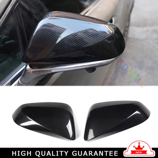 Rear View Side Door Mirror Cover Fit for Lexus NX 2015-2020 Black Carbon Fiber