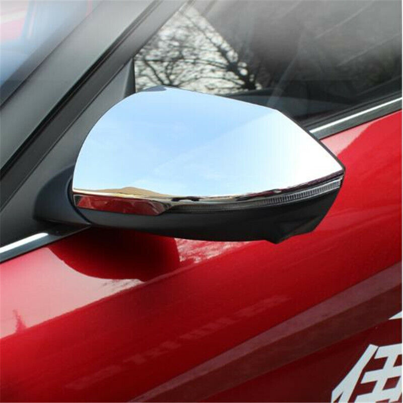 Chrome 2PCS Door Side Rearview Mirror Cover Trim for Hyundai for Elantra 2021 2022
