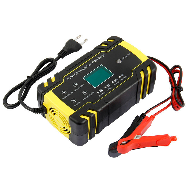 Motorcycle Battery Automatic Pulse Repair Charger Maintainer Full Intelligent