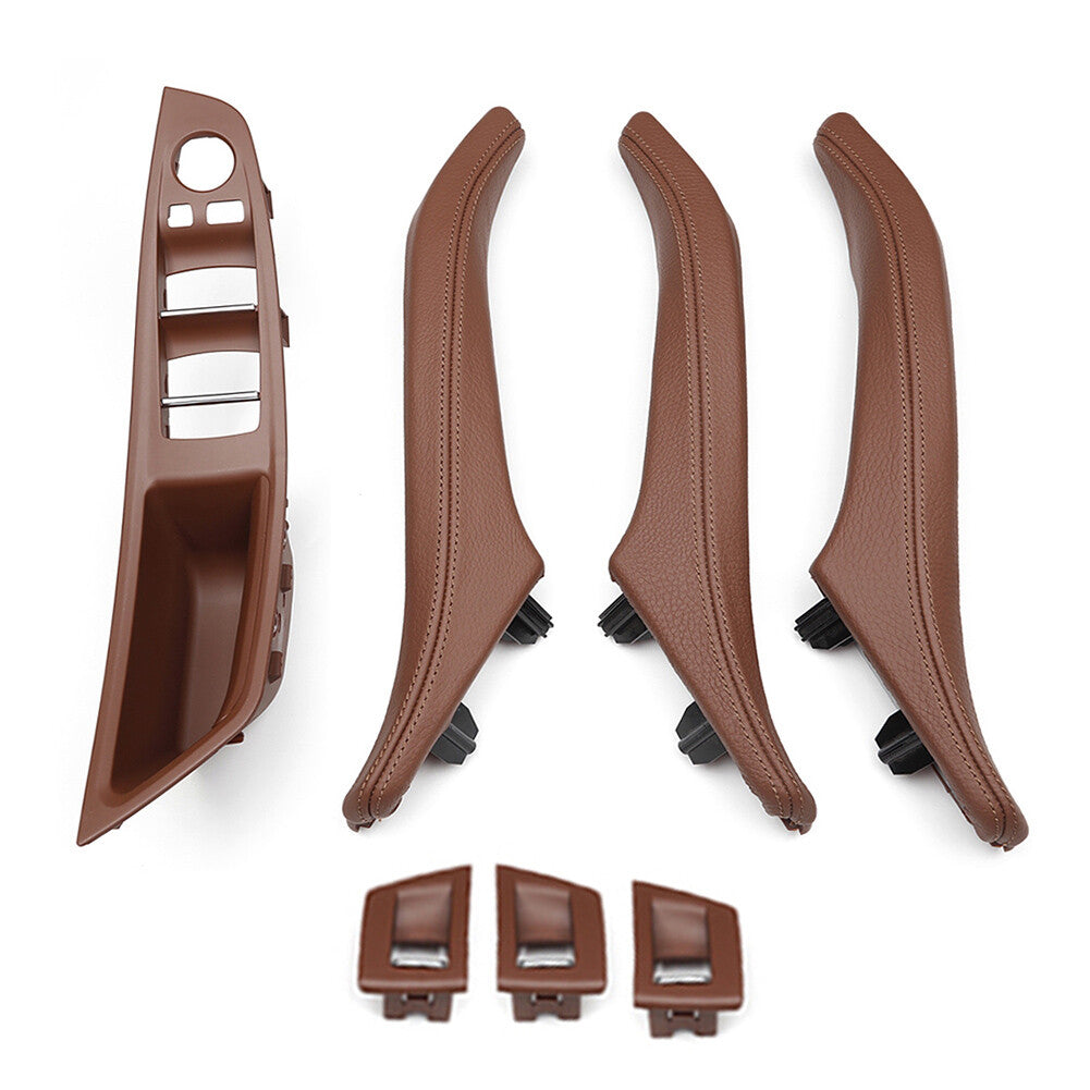 for BMW 5 series F10 F11 F18 Window Switch Door Trim Pull Handle Leather