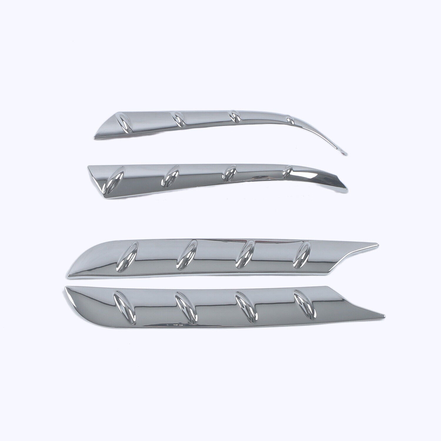 Chrome Rear Spoiler Window Side Cover Trim for Toyota Highlander 2020-2022