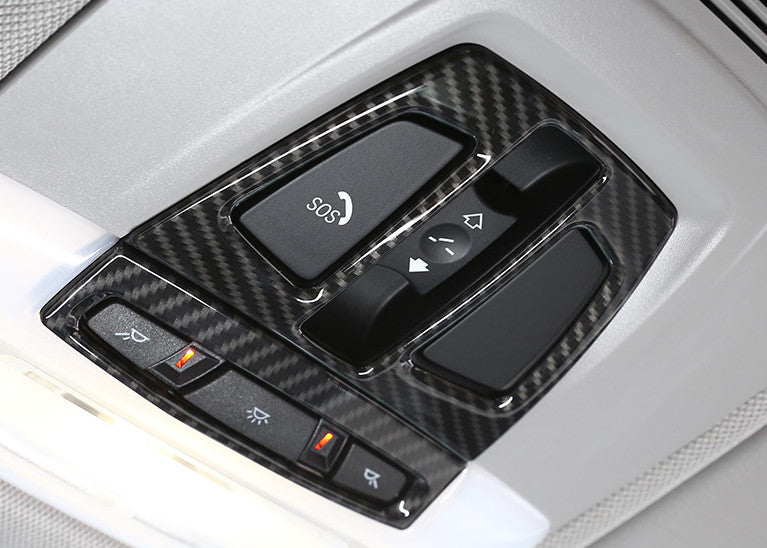 Fit for BMW 3 Series GT 2014-2018 ABS Carbon Fiber Reading Lamp Inner Frame Trim