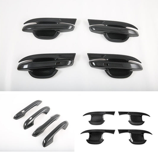 for Kia Sorento 2021-2023 Carbon Fiber Side Door Handle Bowl Molding Cover Trim