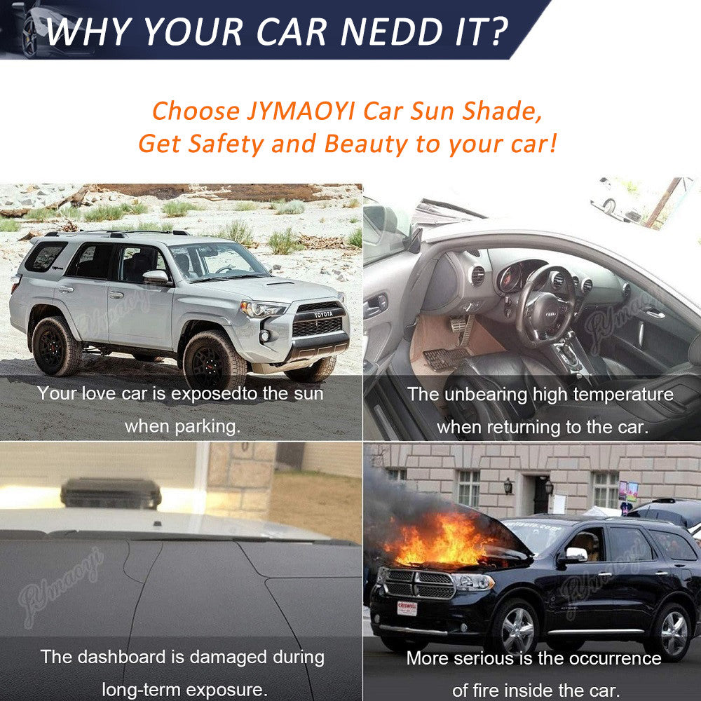 For Alfa Large Car Windshield Sun Shade Cover Foldable Anti UV Sunscreen Visor