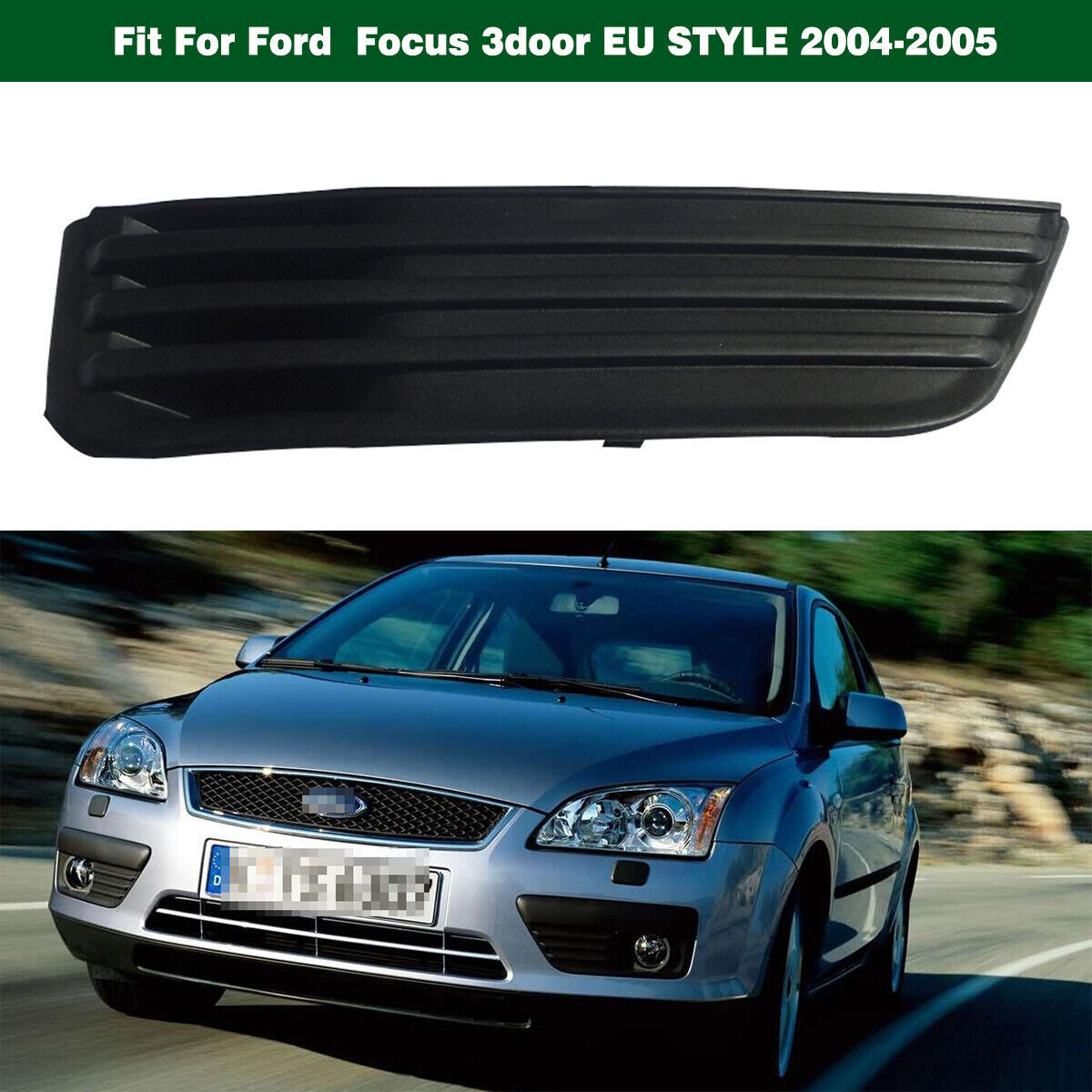 Front Right Fog Lamp Light Hole Cover Grille Bezel Fit for FORD FOCUS 2005-2006