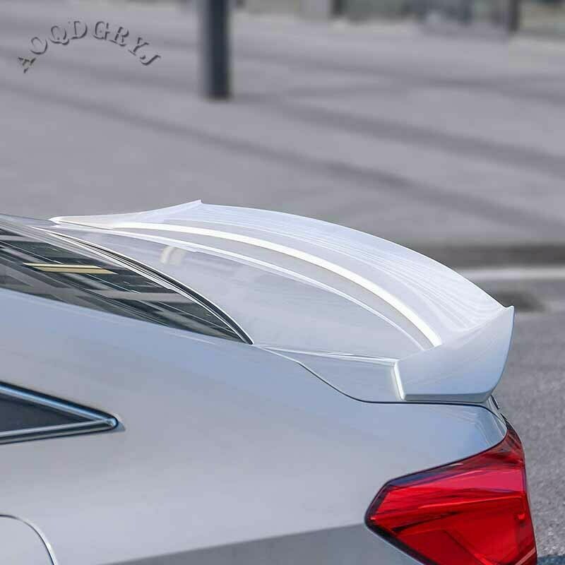 1P White Rear Door Trunk Spoiler Wing Cover Trim for HONDA 10th ACCORD 2018-2021