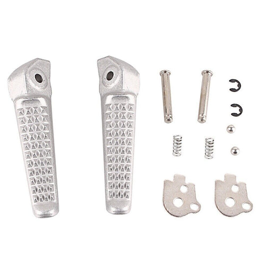 Rear Foot Pegs Footrests Set for HONDA CBR250 MC19 MC22 CBR600 1991-1998 Silver