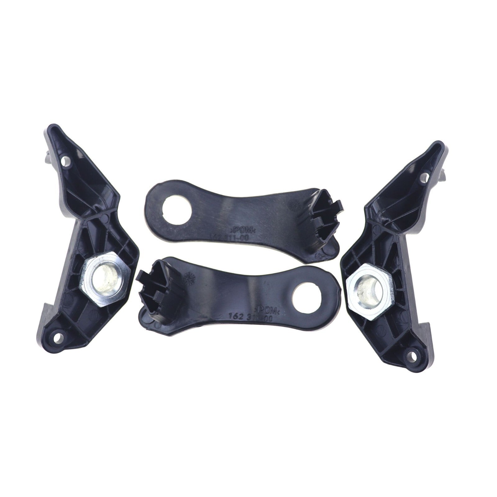 2 pairs of headlight repair bracket clips for BMW 5 Series E60 E61 (black, 525i, 545i)