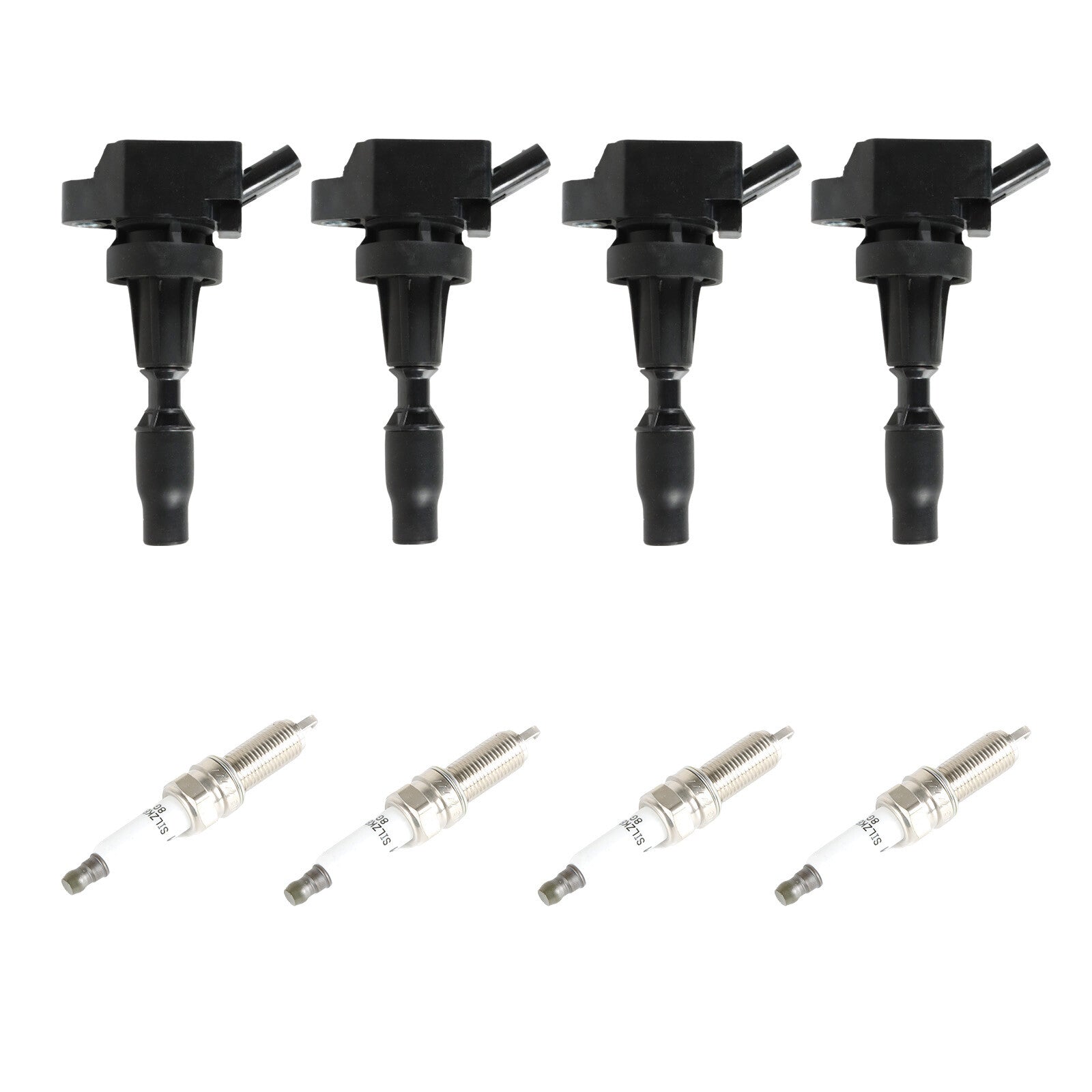 4x Ignition Coils+ 4x Iridium Spark Plug for 17-20 for Hyundai for Elantra L4 1.6L