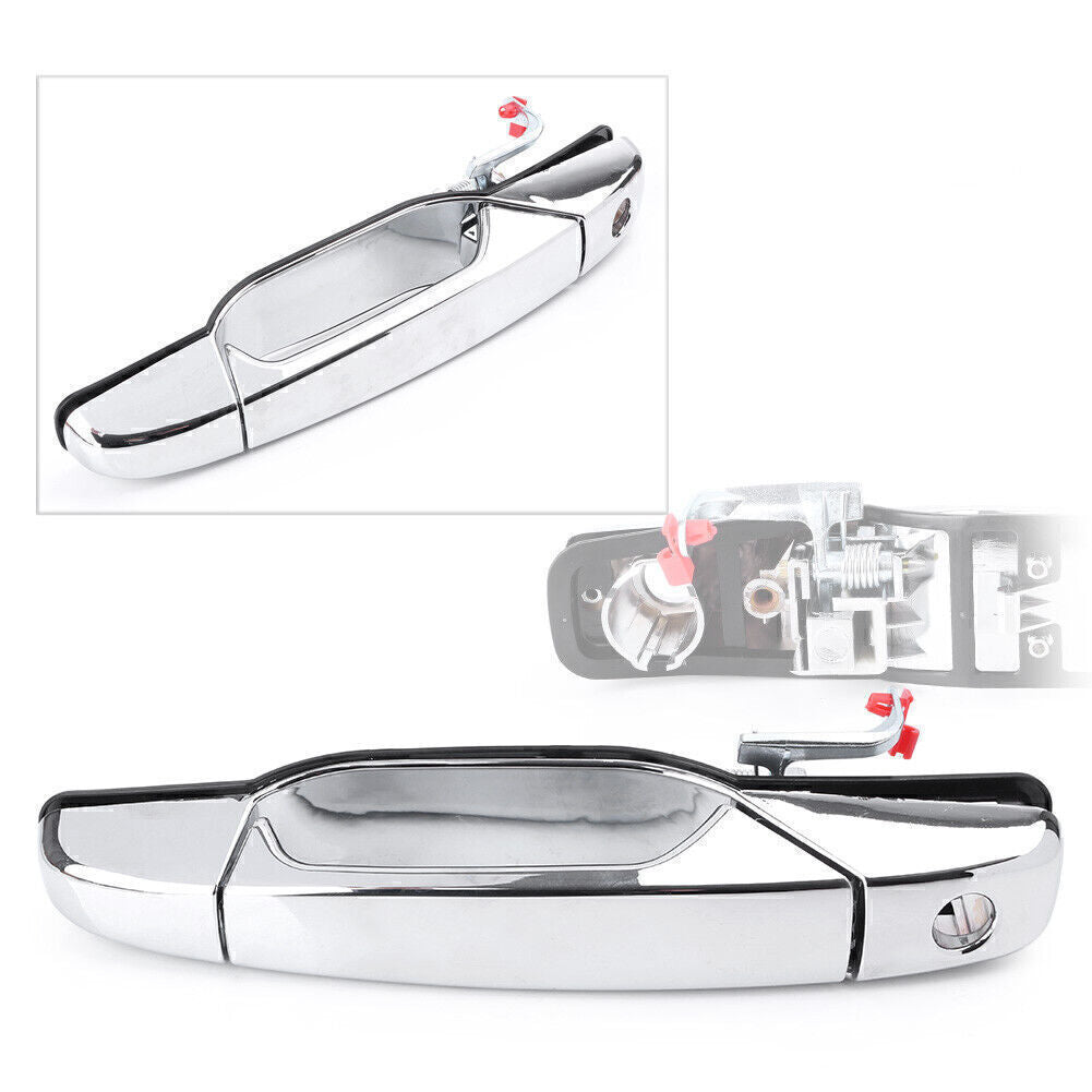Front Driver Left Side Chrome Exterior Door Handle for Chevy for GMC Silverado 07-13