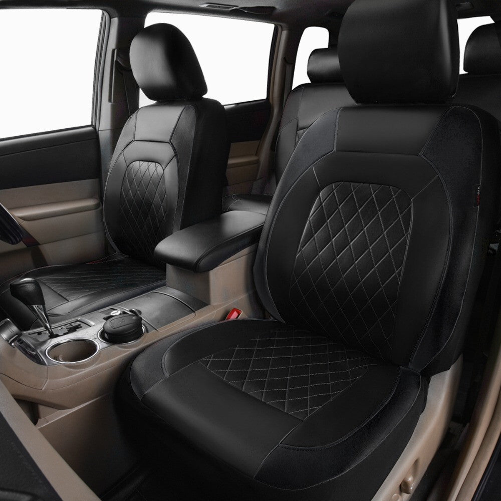Front Black Car for Seat Covers Leather Protector Accessories Fit for Honda for Civic